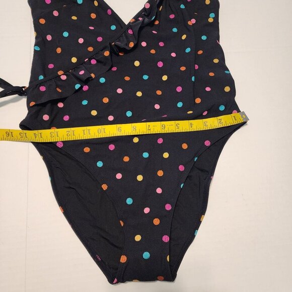 And Other Stories wrap swimsuit sz 10 women polka dot - Picture 12 of 13